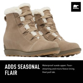 Sorel Women's Evie ll Cozy Boot - Omega Taupe, Wet Sand - 8