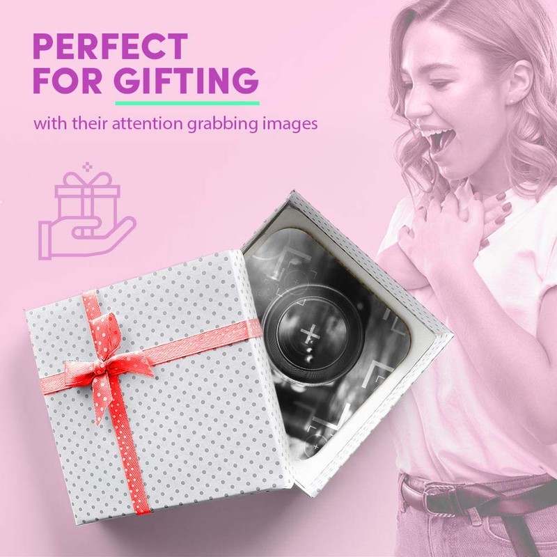 1 x Square MDF Fridge Magnet - Photography Camera Lens