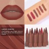 BINGBRUSH 2-in-1 Gradient Lip Liner & Lipstick Combo,Matte Longwear Waterproof