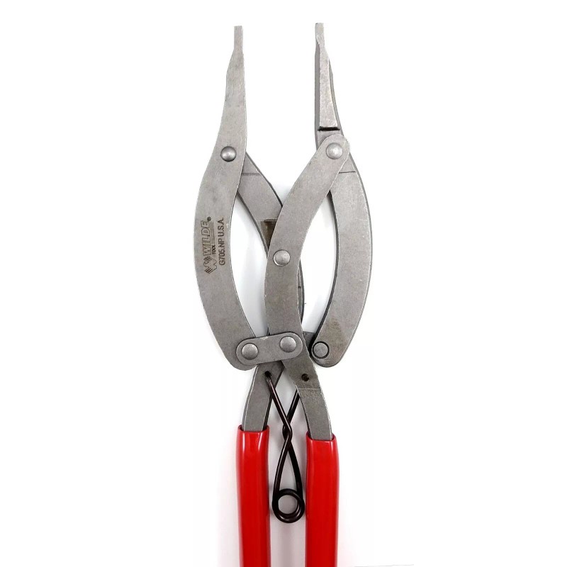 Wilde 10” Straight Compound Lock Ring Pliers Snap Retaining Made