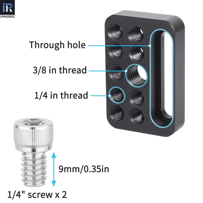 INNOREL CP03 Mini Multi-Functional Cheese Plate with 1/4" & 3/8"