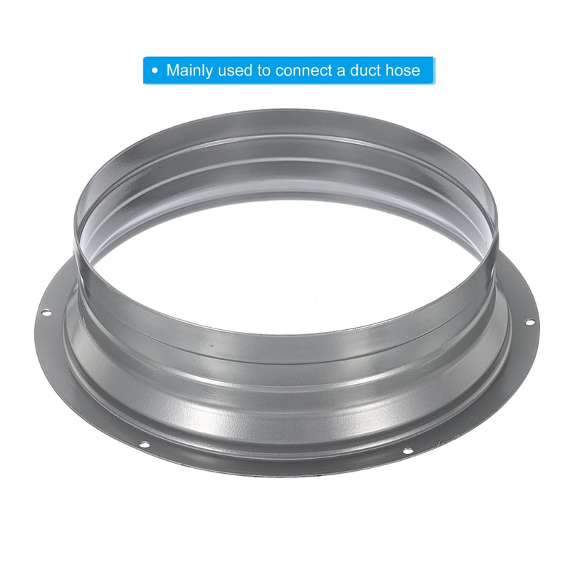 PATIKIL 8 Inch Duct Connector Flange, Metal Fitting Straight Pipe