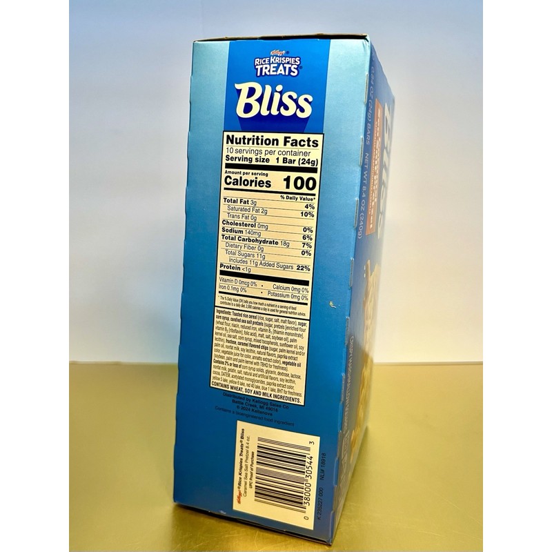 Kellogg's 🔵 New Kellogg's Rice Krispies Treats BLISS Caramel Sea