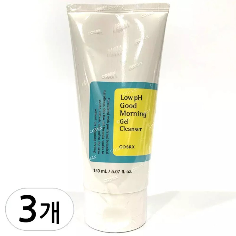 CosRX 코스알엑스 약산성 굿모닝 젤 클렌저 150ml 3개 COSRX Low