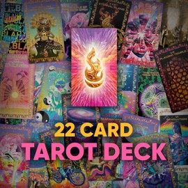 Desert Tarot The Deck - Playa-Themed Tarot Card Set and Guide Book by Javier Regueiro - Adult Game