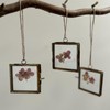 6 x 5cm Brass Double Sided Photo Frames