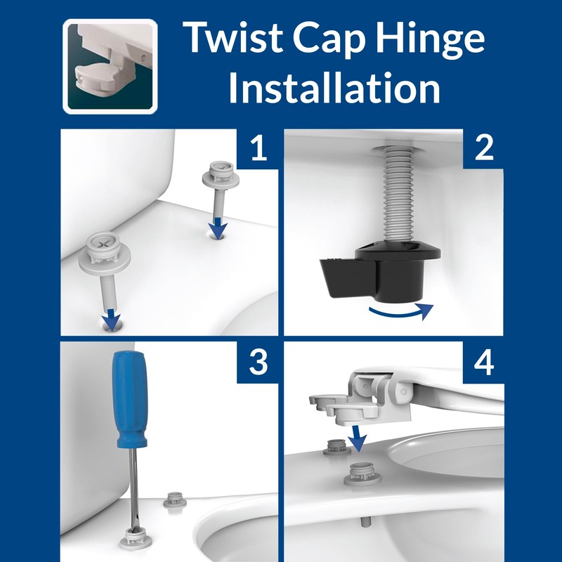 Mayfair Stay·Tite Toilet Seat Fastening Hardware Upgrade Kit