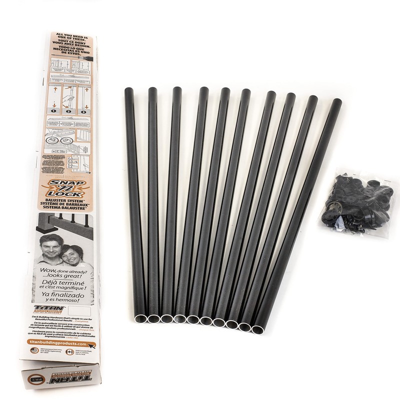 Titan Snap 'n Lock Baluster Kits - Round - Alum