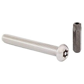 (8pcs) BelMetric Button Head Tamper Proof Screws M8X60 Stainlesss Steel Button Head Security Screw Torx 40 with Pin, Bit Included SBT8X60SS