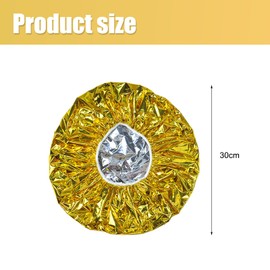 RTRTGS 6 Pieces Aluminium Heat Cap, Aluminium Foil Cap for Perm, Aluminium Deep Conditioning Heat Cap, Drying Hood for Hair, Salon Hair Cap, Nourishing Waterproof