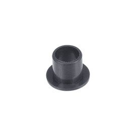 sourcing map Flanged Sleeve Plain Bearings 8 mm Bore 10 mm Outer Diameter 10 mm Length POM Coated Oil-Free Bushings Black