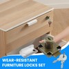 SDTC Tech Drawer Lock with Keys and Matching Screws Antique
