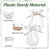12Pcs Plastic Bud Vases Bulk, Small Plastic Vases with Gift