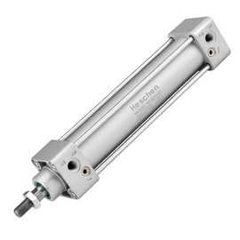 Heschen Pneumatic Standard Cylinder, SC 32-125, PT1/8'' Port, 32mm Bore, 125mm Stroke, Single Rod Double Action