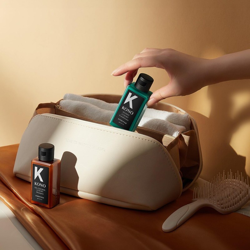 KONO Oil Control Shampoo & Glossy Luxury Conditioner-Travel Size -