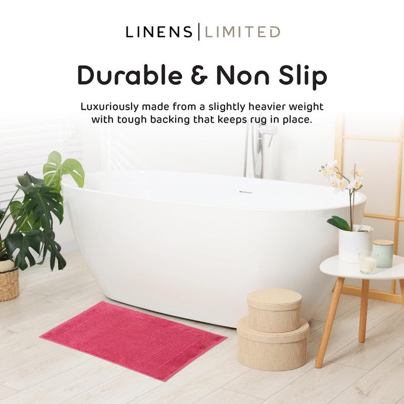 Linens Limited - Non Slip Bath Mat, Bathroom Accessory for