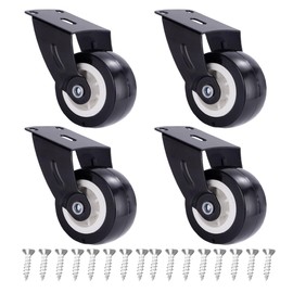 4 Pieces Small Gate Wheel Anti-Sag Door Bottom Support Wheels 2 inch Vertical/Bottom Mounting Furniture fix Rollers