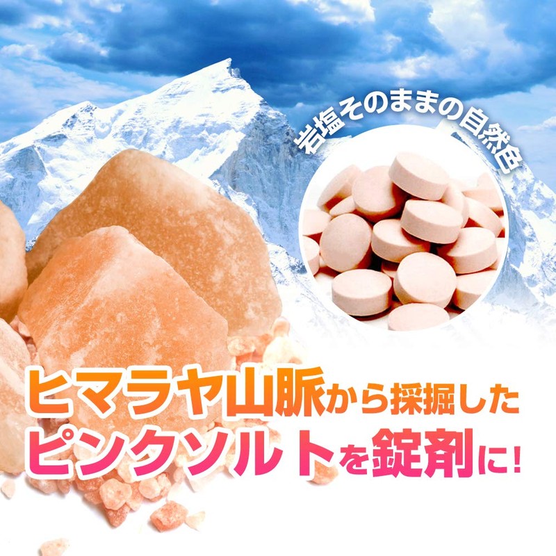 Himalayan Rock Salt Tablet [550 Refills] For Heat Stroke Prevention