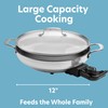 Electric Skillet By CucinaPro- 18/10 Stainless Steel, Frying Pan w