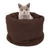 GOOPAWS 4 in 1 Self Warming Burrow Cat Bed, Pet