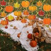 Fall Decor Pumpkin Maple Leaf Hanging Swirl - Fall Thankgiving
