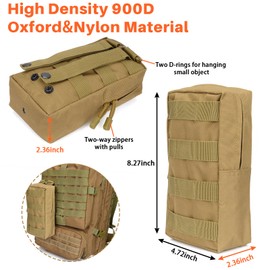 BOOSTEADY 36PCS Attachments for Tactical Backpack Vest Belt,D-Ring Grimloc Locking Gear Clip, Web Dominator Elastic Strings, Strap Management Tool Buckle,Hydration Tube Clips,Key Ring,MOLLE Bag