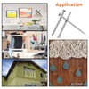 3.5 x 80mm (3-3/16" Length) Flat Nails for Picture Wall