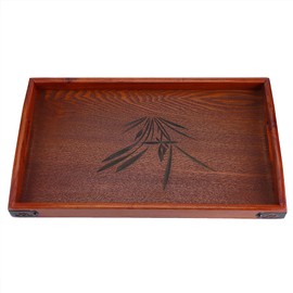 Large Wood Serving tea Water Drinks Tray Wooden Breakfast Tea Serving Tray With Handle