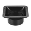 sourcing map Black Duct Connector Square Flange ABS Plastic Air