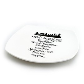 Lord of The Rings platter, Second Breakfast plate, Hobbit LennyMud by Lorrie Veasey