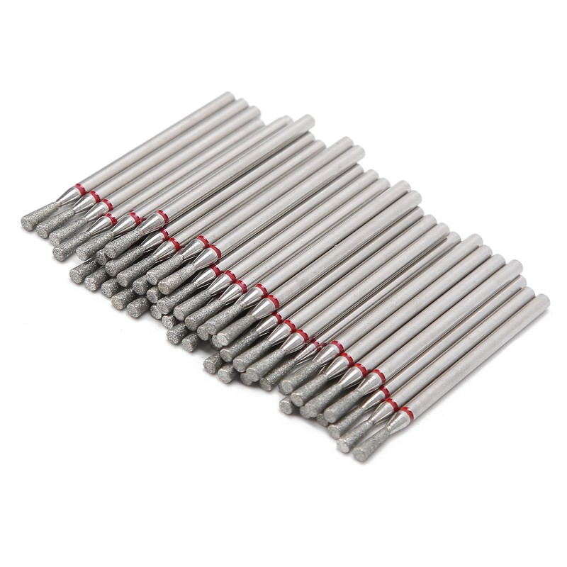 50pcs Inverted Cone Shape Nail Polishing Grinding Head Nail Art
