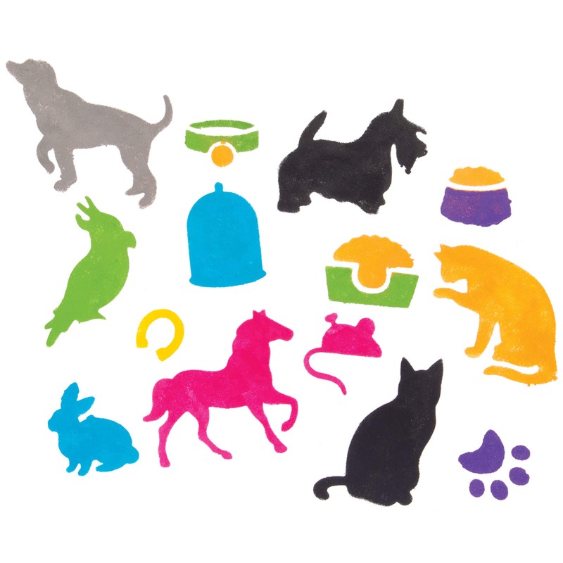 Baker Ross AW544 Pets Stencils (Pack of 6)