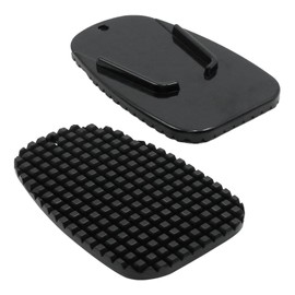 ZUDKSUY 2PCS Universal Motorcycle Kickstand Pad Motorbike Kick Stand Black