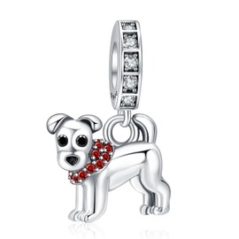 Rimgoris 925 Sterling Silver Charm for women bracelets necklace Dog Animal Pendant Charm Fits Bracelets & Necklaces