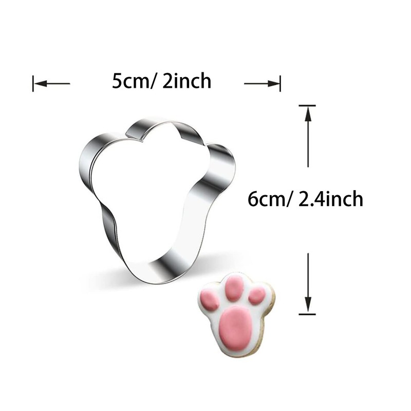 WDYJMALL Rabbit Bunny Paw Print Shape Cookie Cutter