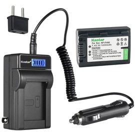 Kastar 1-Pack NP-FH50 Battery and LCD AC Charger Compatible with Sony DCR-SR290 DCR-SR30 DCR-SR300 DCR-SR32 DCR-SR33 DCR-SR35 DCR-SR36 DCR-SR37 DCR-SR38 DCR-SR40 DCR-SR42 DCR-SR45 DCR-SR46 Cameras