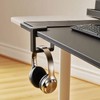 Headphone Hook，Under Desk Headphone Holder，PC Gaming Headset Holder，with 360 Degree