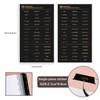 DY.2ten Black Folder Dividers A5 6 Holes 7 Sheets Plastic