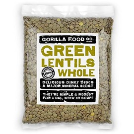 Gorilla Food Co. Green Lentils Whole Dried - 400g