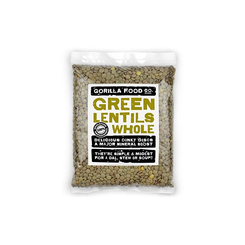 Gorilla Food Co. Green Lentils Whole Dried - 400g