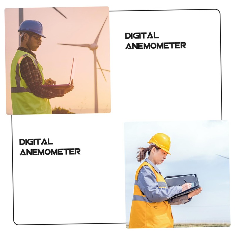 BESPORTBLE 1pc Handheld Digital Anemometer Air Flow with Backlight Compact