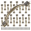 MOUYAT 20 PCS 6 Inch Bronze Rustic Iron Gate Handles