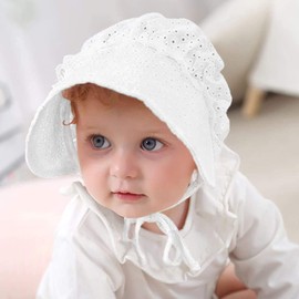 Bonnet Baby Hat, Baby UV Protection, Summer Hat, Girls, Cute, Mesh Hat, Breathable, Foldable, Drawstring, Soft, Easy to Hold, Convenient, Sunburn Protection, For 1 - 18 Months, Kids, Walks, Outdoors,