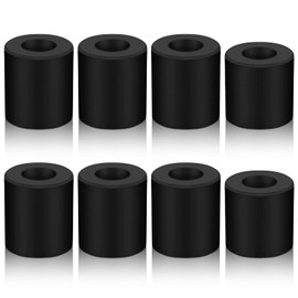 Honoson 8 Pcs 3D Printer Heatbed Parts Silicone Leveling Solid Bed Mount Stable Hotbed Heat Resistant Buffer Compatible with CR-10 Ender 3 Bottom Connect (Black,0.63 Inch, 0.7 Inch)