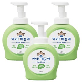 I'm Clean Antibacterial Foam Hand Soap Green Grape Fragrance, 490ml, 3 Pieces / 아이깨끗해 항균 폼 핸드솝 청포도향, 490ml, 3개