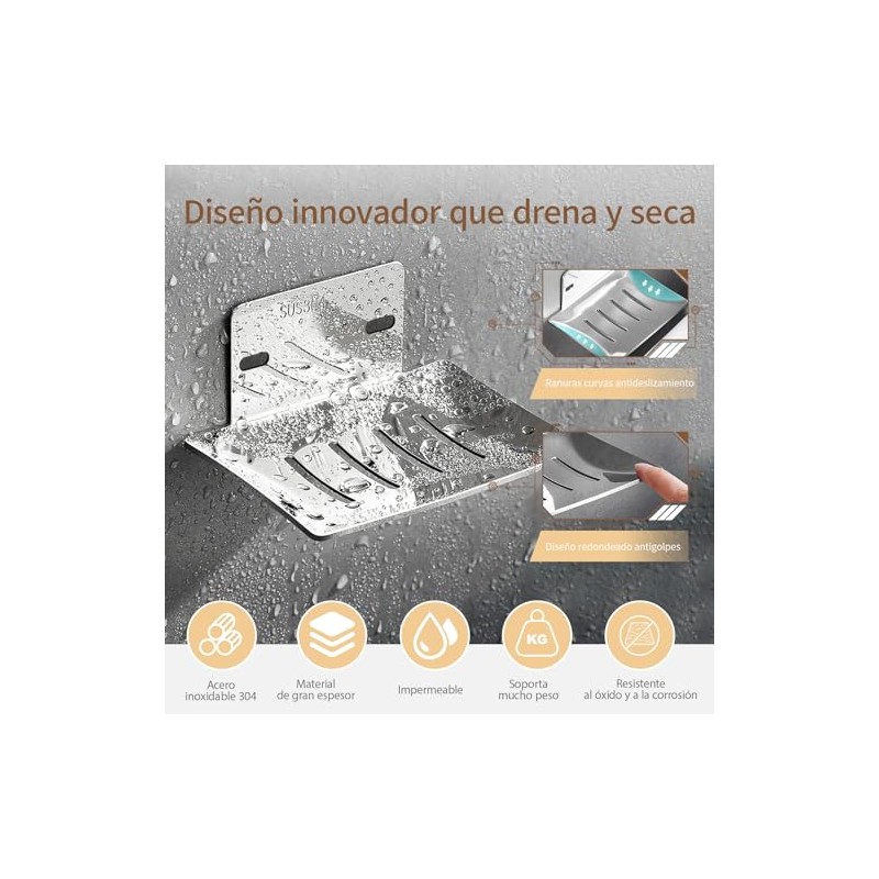 9 Piezas Juego Accesorios para Baños Toalleros Acero Inoxidable Acero