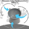 Comedero Elevado Para Perro Y Gato Plato Elevado Ergonómico Color