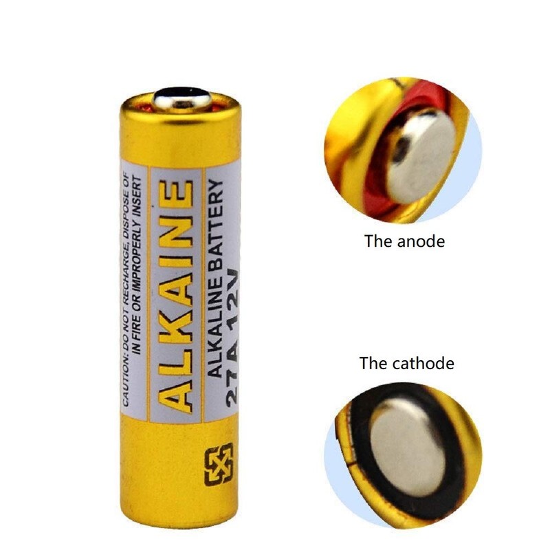 Cotchear 10Pcs 12V 27A Alkaline Battery 27A 12 Volt Batteries
