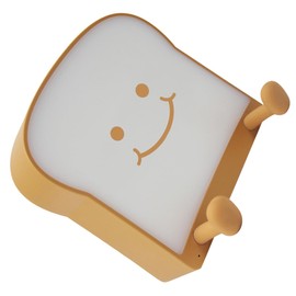 Ciieeo Toast Night Light for Nursery Adorable Bedside Lamp with Soft Legs Switchable Light Modes and Phone Holder Function for Bedroom Decor