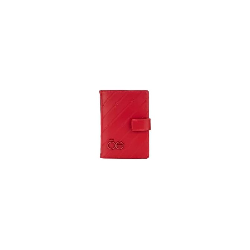 Cloe Porta Pasaporte Grande Look Troquelado Color Negro para Mujer